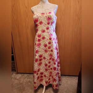 Floral Pink and White Dress Coldwater Creek Bridal Shower Wedding Sz 10